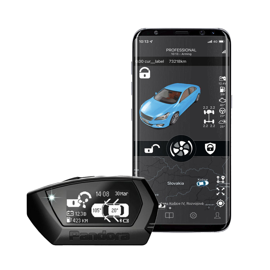 Pandora SMARTPRO, Alarma coche con arranque remoto, GPS y módem GSM